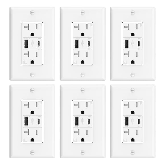 Enchufe de pared USB ThunderWay 4.2A 20A USB‑C/USB‑A