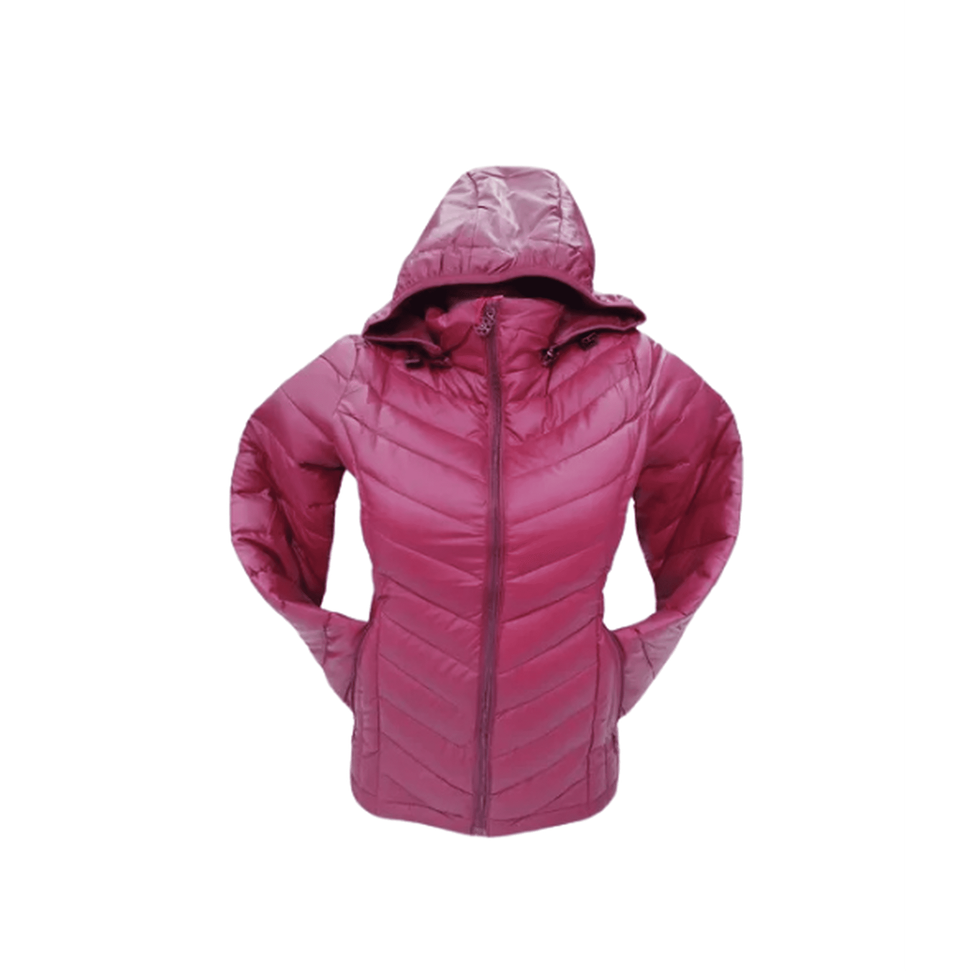 Genérico - Chaqueta 3/4 Corta Mujer Engomada Térmica, Envío Rápido, Bordó, Talla Xl