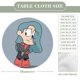 thumbnail image 2 of Hilda-theme Fitted Round Tablecloths Elastic Edged Table Covers Waterproof Table Cloth for Kitchen Holiday Party Tables Decor 120cm, 2 of 6