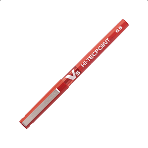 Pack 5 Lapices Pilot Gel Hi-Tecpoint V5 Rojo