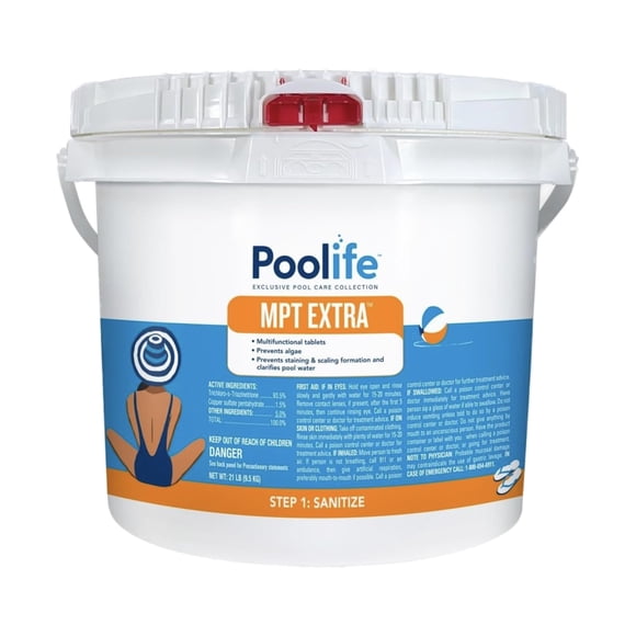 Desinfectante para piscinas Poolife MPT Extra, 9,5 kg