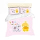 thumbnail image 2 of Flowers Ducklings Duvet Quilt Covers Pillow Case Bedding Sets3-Piece Bedding Set (1 Duvet Cover + 2 Pillow Shams), 2 of 3