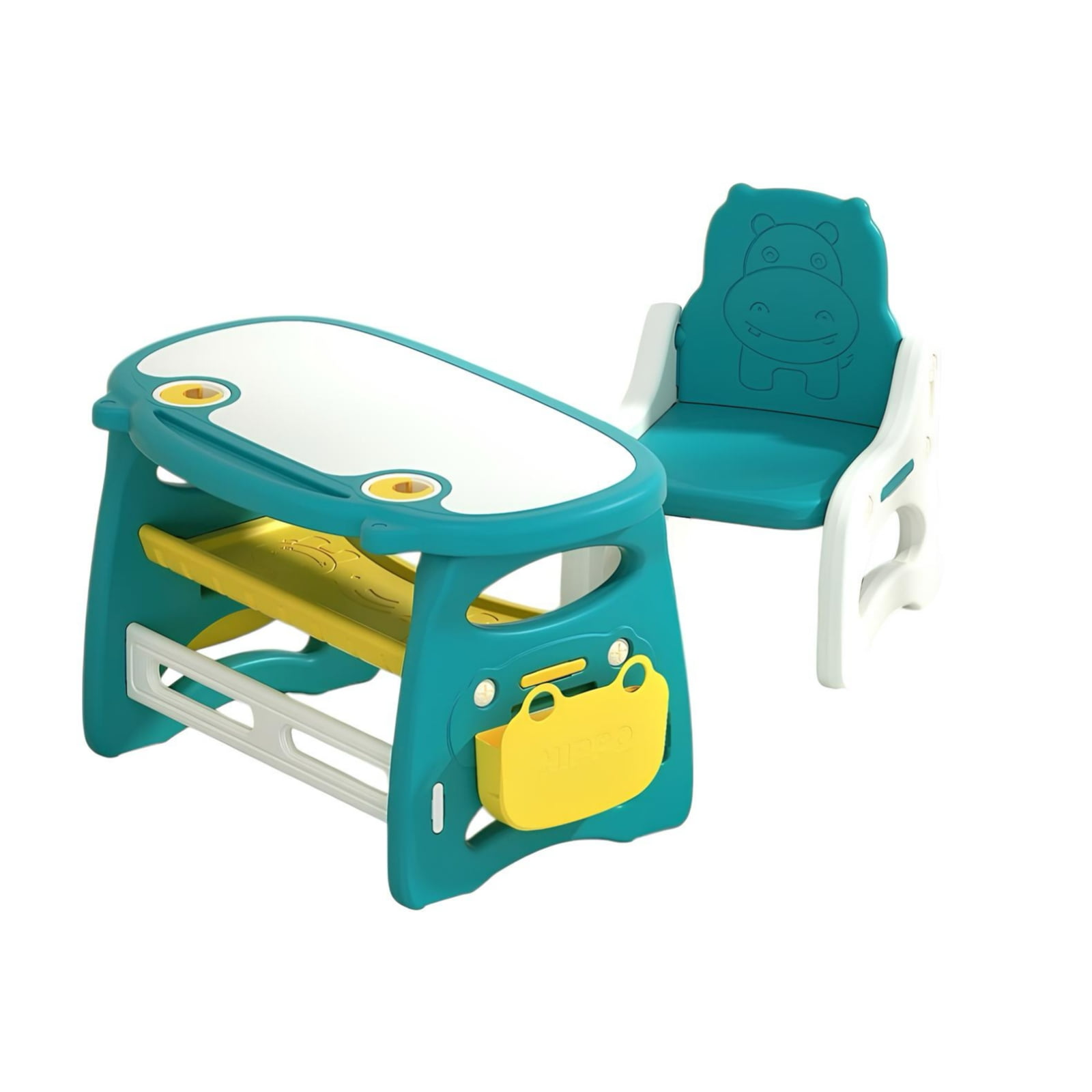 Mesa Con Silla Montessori Para Niños Hipopótamo Lubabycas