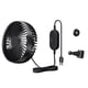 thumbnail image 4 of Ventilador USB Portátil Para Reposacabezas De Coche, Asiento Trasero, 12 V/24 V, Para Camión, Casa, Furgoneta, Color Negro, 4 of 5
