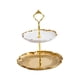 thumbnail image 2 of Estante Para Tartas, Plato Para Dulces, Plato De Frutas, Soporte Para Repostería Para Fiesta Comercial, Cumplea?os, B, Dorado, 2 of 5