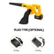 thumbnail image 2 of Soplador Aspirador Inalambrico Bateria Recargable 21v Limpieza Polvo PC Computadoras Jardin Hojas Autos Taller Sopla Aspira Bolsas Colector FIGOIMPORT, 2 of 9
