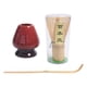 thumbnail image 3 of Juego De Batidores De Té Matcha Batidor De Bambú + Cuchara De Bambú + Soporte Para Batidor De Cerámica Rojo, 3 of 5