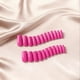 thumbnail image 3 of Press On Nails JOYVVEW, rosa intenso, cuadrado, tamaño mediano, largo, 24 unidades, 3 of 7