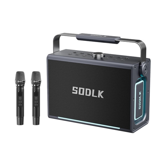 Parlante Altavoz Bluetooth 5.3 Karaoke 2 Mic 200W 20000mAh IPX6 TWS SODLK S1117