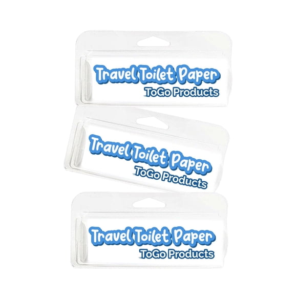 Papel Higiénico TOGO PRODUCTS de Viaje Paquete de 3 Unidades 2 Capas Suave