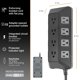 thumbnail image 5 of Protector contra sobretensiones GE UltraPro 3540J de 12 salidas con cable de 2,4 m, 5 of 7