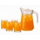 thumbnail image 2 of Set Jarra Vidrio Con 4 Vasos 1300mL 330mL Menaje Mesa, 2 of 2