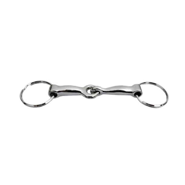 Llavero Con Bocado De Caballo, Recuerdo De Fiesta, Decoración De Bolso, Colgante, Llavero De Aleación, Plata
