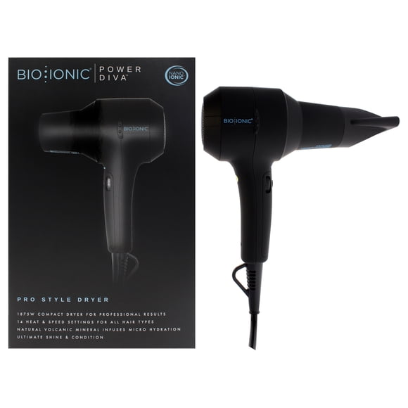 Secador de Pelo Bio Ionic PowerDiva Pro Speed Dryer Negro Mujer