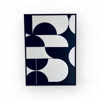 Colateral - Cuadro Mural Canvas Abstracto Blanco Y Negro