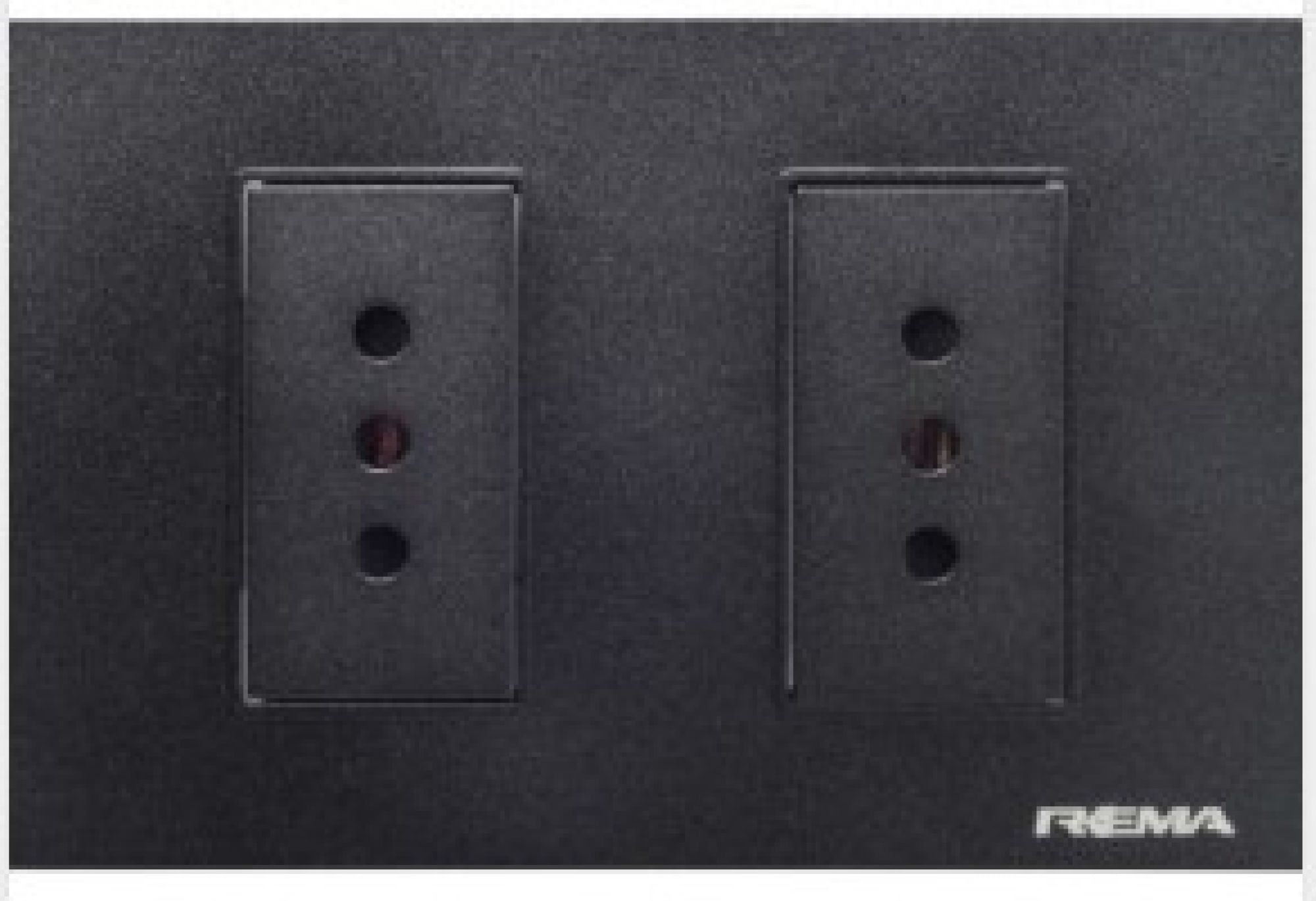 Rema - Enchufe Hembra Doble 10A 250V Negro