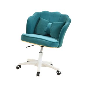 Magideal - Silla De Oficina Giratoria De 360 Grados Con 5 Ruedas Y Respaldo Ergonómico. Verde