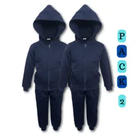 Genérico - Pack 2 Buzo Completo Poleron Y Buzo Niño Escolar