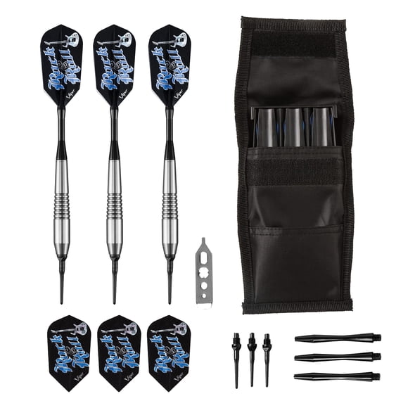 Juego de dardos Viper Rock & Roll Soft Tip de 18 g con funda Casemaster