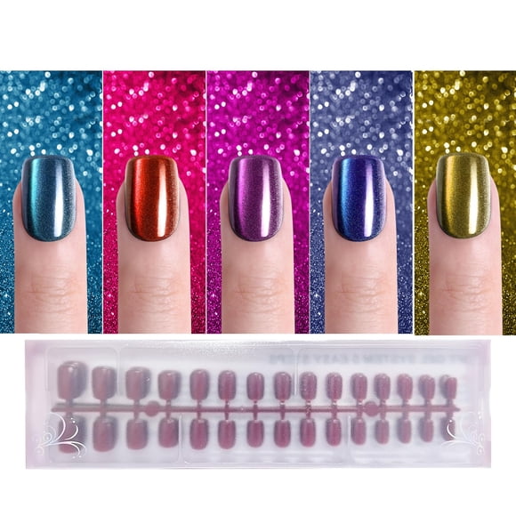 Press on Nails Jsiallye Cat Eye Summer 300 unidades para mujer