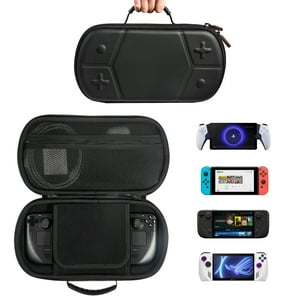 Genérico - Bolsa De Transporte Portátil Compatible Con Nintendo Switch/Playstation Portal/Steam Deck Oled/Rog Ally/Logitech G Cloud Y Msi Claw Gaming Devices-Negro