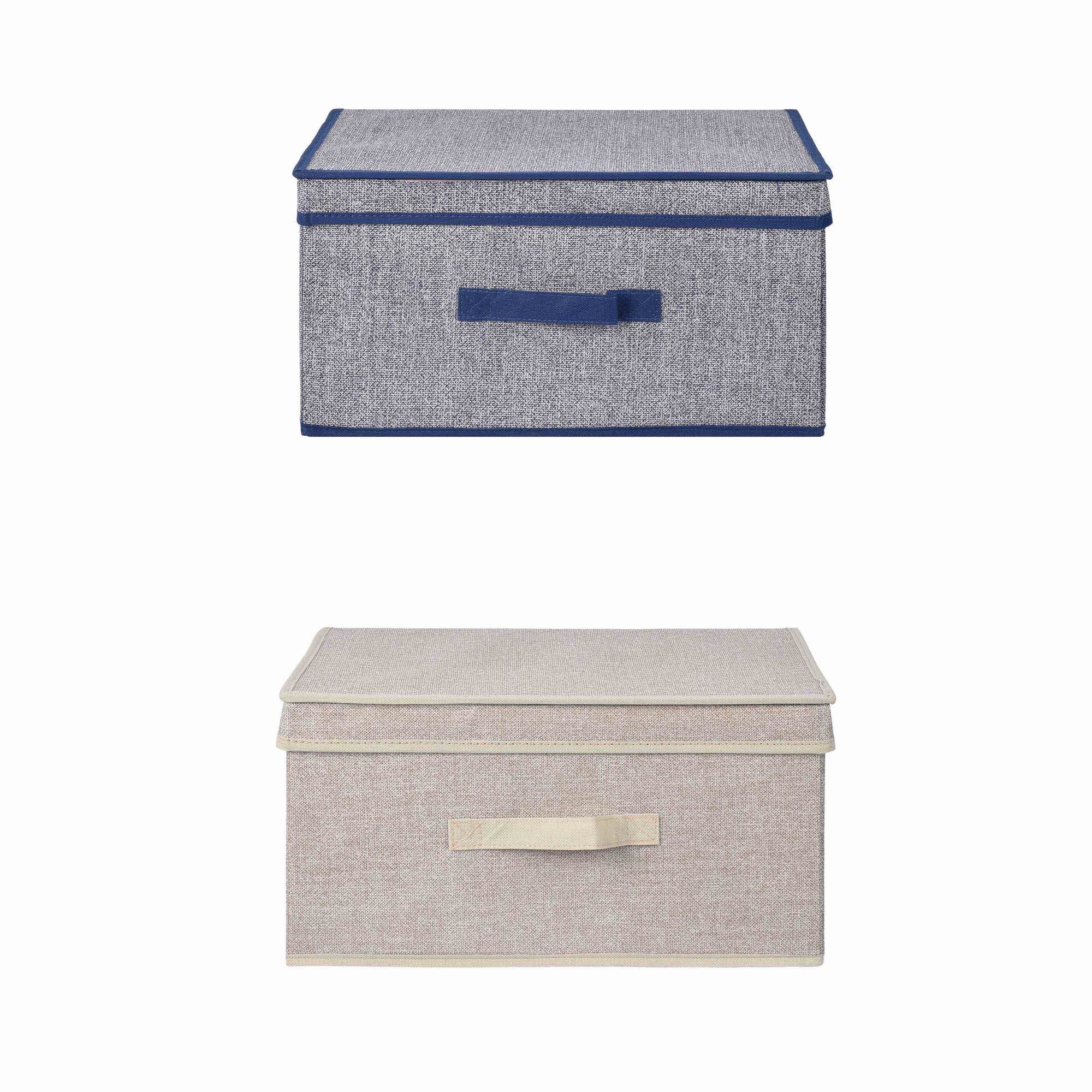 Mainstays - Caja Organizadora Con Tapa Fs-6671-eg No Tejido - Cartón Multicolor