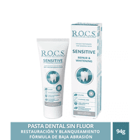 Pasta Dental Blanqueadora Rocs Sensitive 94G Sin Fluor