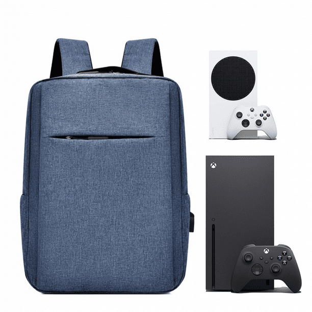 Funda de almacenamiento portátil para mandos de PlayStation 5/PS4 Slim/Pro/Xbox Series X/S/Xbox One - Bolsa organizadora de viaje duradera con compartimento acolchado-Azul