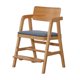 thumbnail image 4 of Trona De Madera Maciza Que Crece Con El Niño, Ajustable Con Escalón, Trona De Madera, Madera Clara, Color Azul, 4 of 5