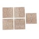 thumbnail image 3 of 5 piezas de madera tallada apliques sin pintar decoración de muebles de etiqueta 6x6cm # 2, 3 of 5