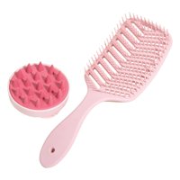 Ioensy - Cepillo Para El Cabello Hueco Cepillo Para Desenredar El Cabello Para Cabello Rizado, Grueso Y Liso