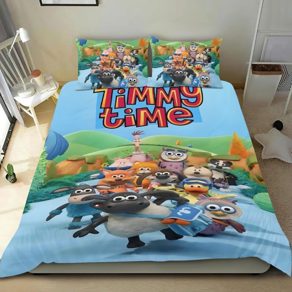 Juego de Funda de Edredón Temático Timmy Time Desmarcar 3 Piezas 135cm x 200cm