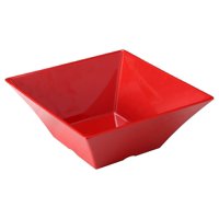 Cuenco Yanco México Me-4107 Cuadrado De Melamina, 2 Litros, Rojo, Paquete De 24