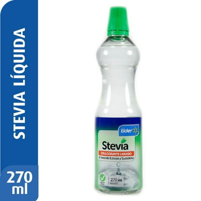 Endulzante Líquido Stevia Botella 270 Ml Lider
