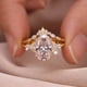 thumbnail image 4 of Juego de Anillos de Moissanita de 4.5 Quilates, Juego Nupcial de Moissanita de Plata Esterlina 925 para Mujer, Color D, Claridad VVS1, Anillos de Boda para Mujer, Talla 5-9, 4 of 8