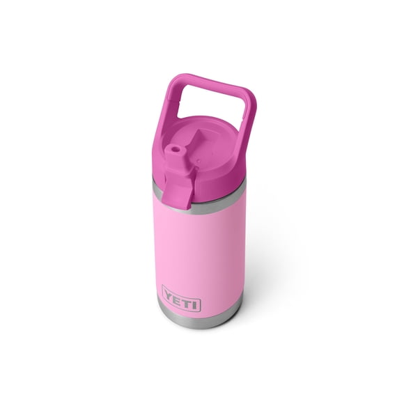 Botella YETI Rambler Jr. 350 ml para niños con tapón de pajita, color rosa intenso