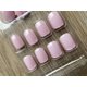 thumbnail image 2 of Uñas Postizas Press On Cuadradas Cortas 24pcs Unicolor Adhesivas Rosa Nacarado, 2 of 6