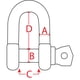 thumbnail image 5 of Chain Shackle Extreme Max BoatTector de acero inoxidable 1/4, paquete de 2, 5 of 5