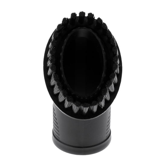 Fiocias - 32 Mm/1,25" De Diámetro. Aspiradora Ovalada Cepillo Para Polvo Cepillo De Cerdas Negro