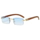 thumbnail image 1 of Trendy Men's Frameless Rectangle Sunglasses with UV400 Protection, 1 of 5