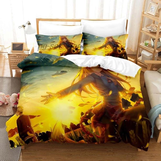 Spice and Wolf Bedding Set Bed Set Adult Kid Bedroom Duvetcover Set Home Textile