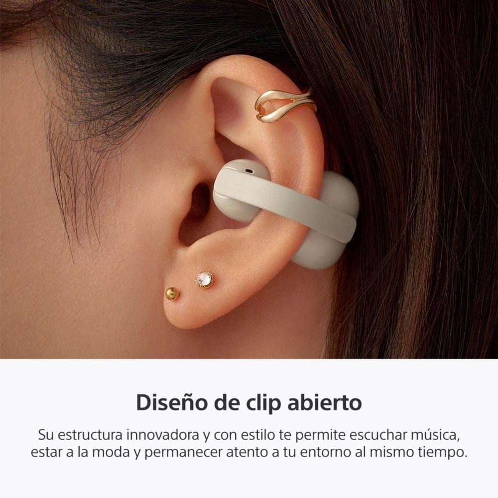 Sony LinkBuds Clip WF-LC900 Crema, foto 11