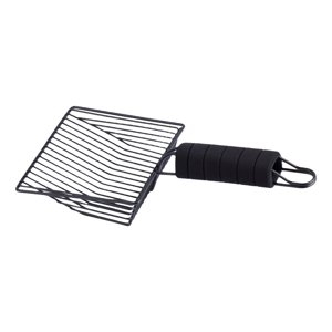 Ioensy - Pala Para Arena Para Gatos, Herramienta Limpiadora De Metal Para Gatitos, Antideslizante Con Mango De Limpieza, 31,5 Cm X 13 Cm