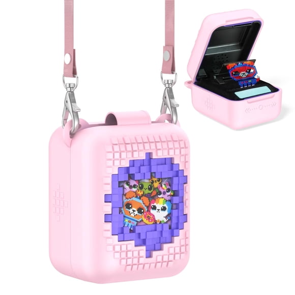Funda de Silicona Nimuw para Juguete Interactivo Bitzee con Cordón Rosa