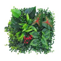 Bothyi - Decoración Del Panel De Pared Del Verdor De La Hierba De La Simulación De 9.8X9.8Inch Para La Terraza, Estilo Del Cuarto De Baño C