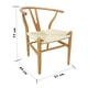 thumbnail image 5 of Pack 2 Sillas Comedor Whishbone Madera Café, 5 of 5