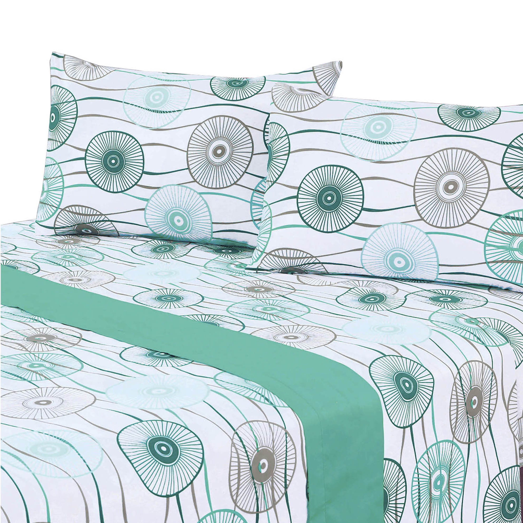 Mallorca - Juego De Sábanas T144 Umbrella Turquesa King