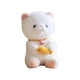 thumbnail image 3 of Cojín De Tiro De Dibujos Animados Suave De Gatito De Peluche De 25 Cm Para Regalo De Vacaciones Dormitorio De Estudio Blanco, 3 of 5