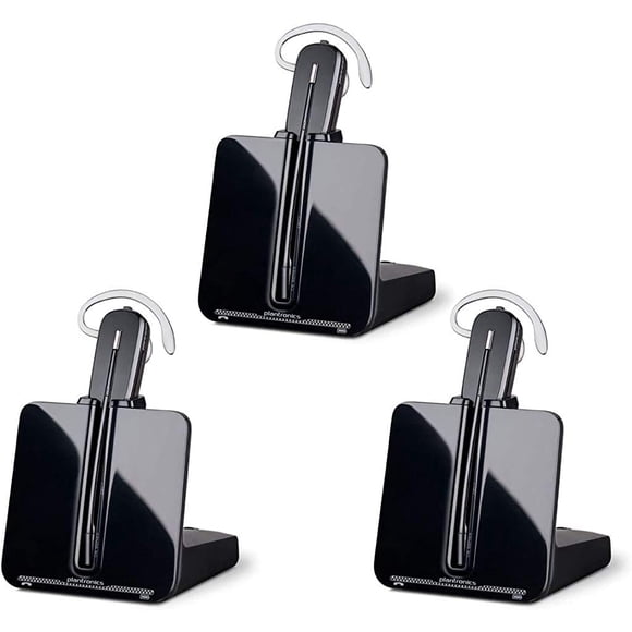 Auriculares inalámbricos Plantronics CS540 DECT convertibles, paquete de 3