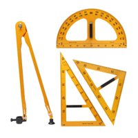 Magideal - Regla De Geometría Matemática Digital Grande, Medición De Ángulo Con , Regla De Medición, Herramienta Para Pizarra Blanca, Profesores, Oficina, , 4 Piezas